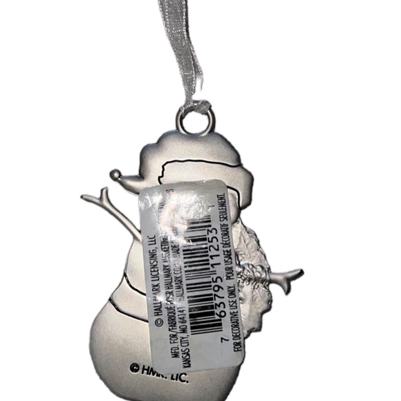 Hallmark Snowman Personalized Engraved Christmas Ornament CHLOE - Picture 2 of 3